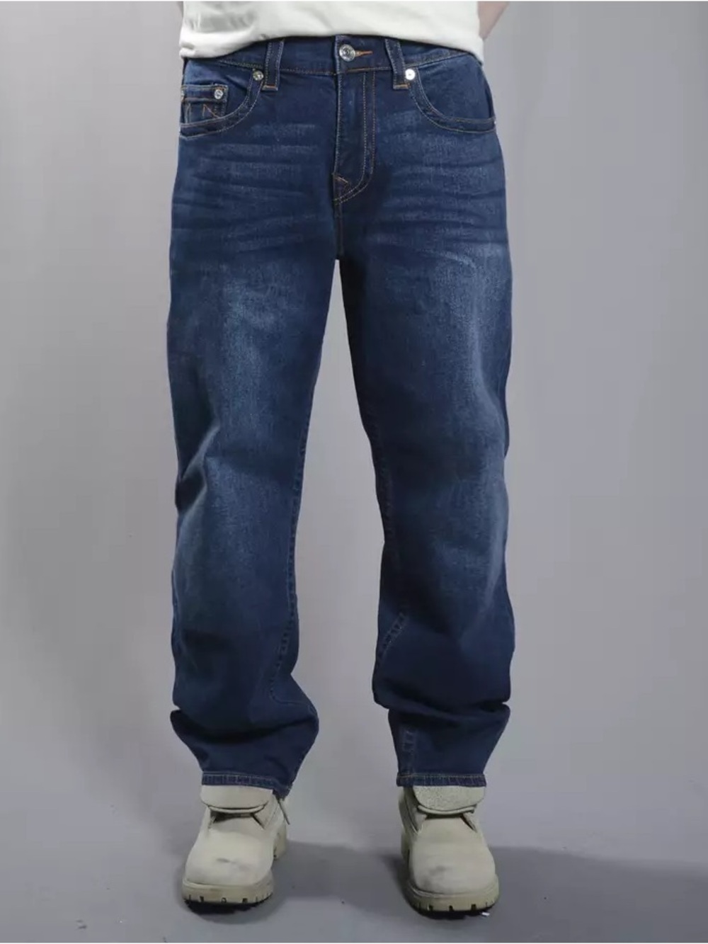 VTG Y2K True Religion Bobby Baggy Jean Size 32 Made in USA